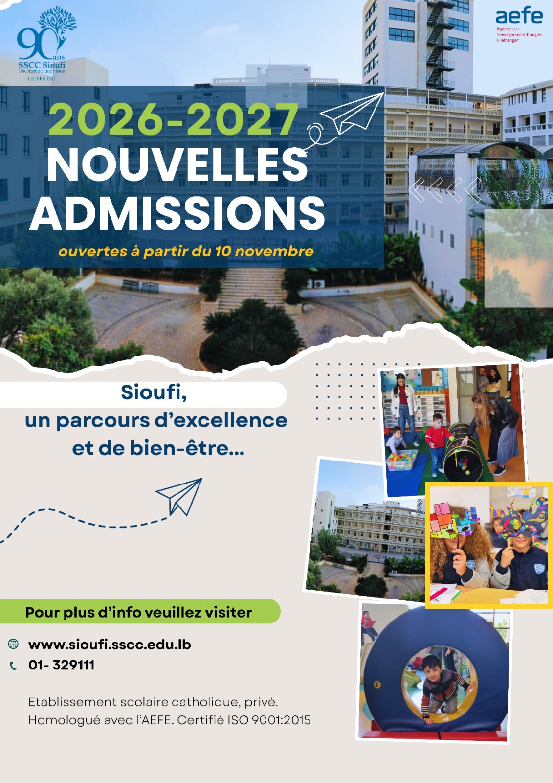 Nouvelles admission 2026-2027
